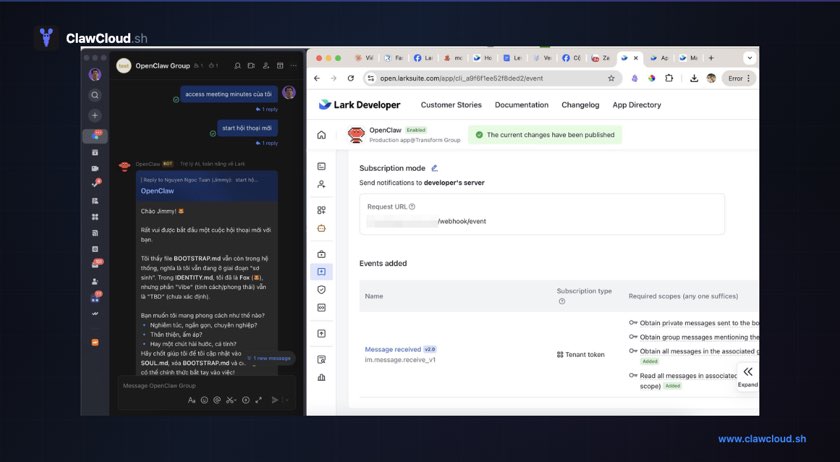 Deploy an OpenClaw Feishu Bot — ClawCloud